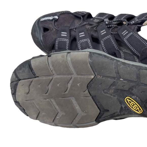 en Clearwater CNX Sandals Men\'s Size 14 Black Gray Rugged Hiking 1008660 main image 4